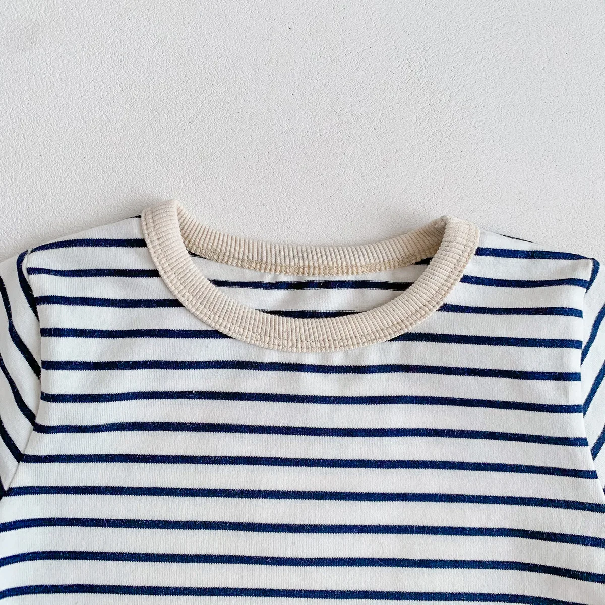 Infant Newborn Girls Boys Autumn Full Sleeve Striped Top Tees Kids Baby Casual Bottoming Shirts Toddler T-shirts Cotton Clothing