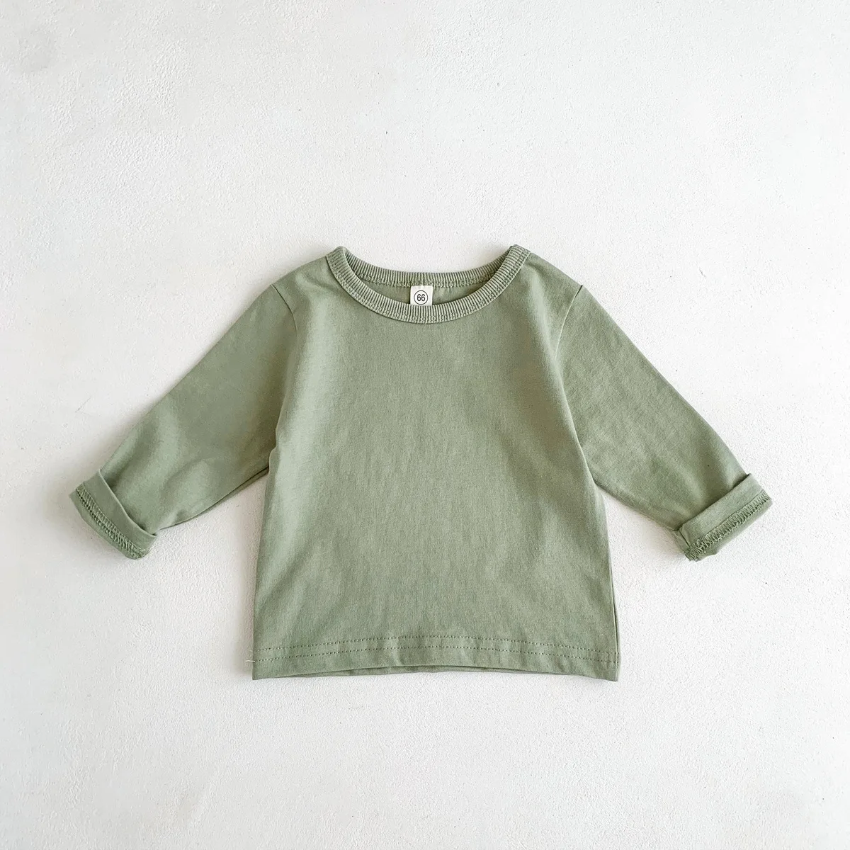 Infant Newborn Girls Boys Autumn Full Sleeve Striped Top Tees Kids Baby Casual Bottoming Shirts Toddler T-shirts Cotton Clothing
