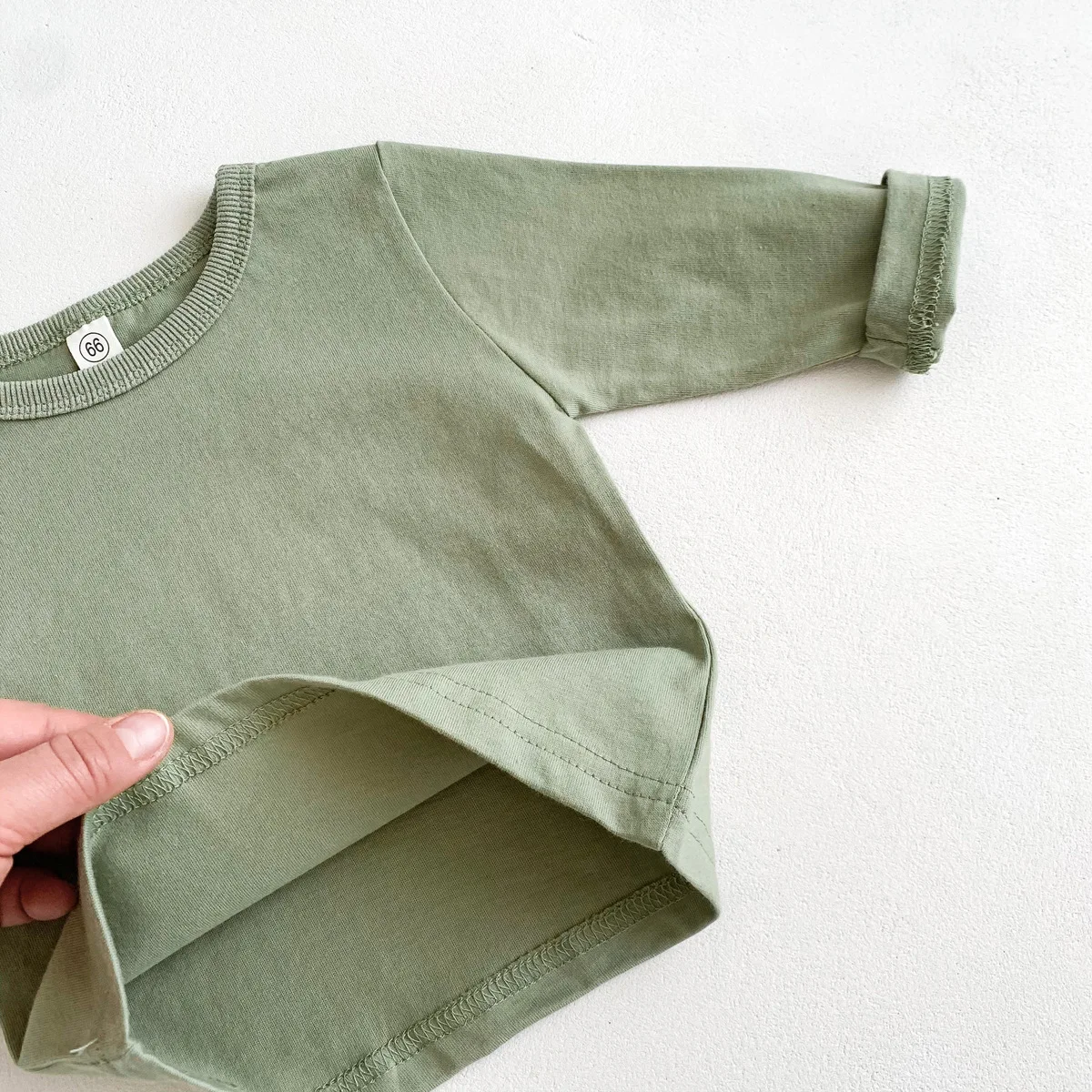 Infant Newborn Girls Boys Autumn Full Sleeve Striped Top Tees Kids Baby Casual Bottoming Shirts Toddler T-shirts Cotton Clothing