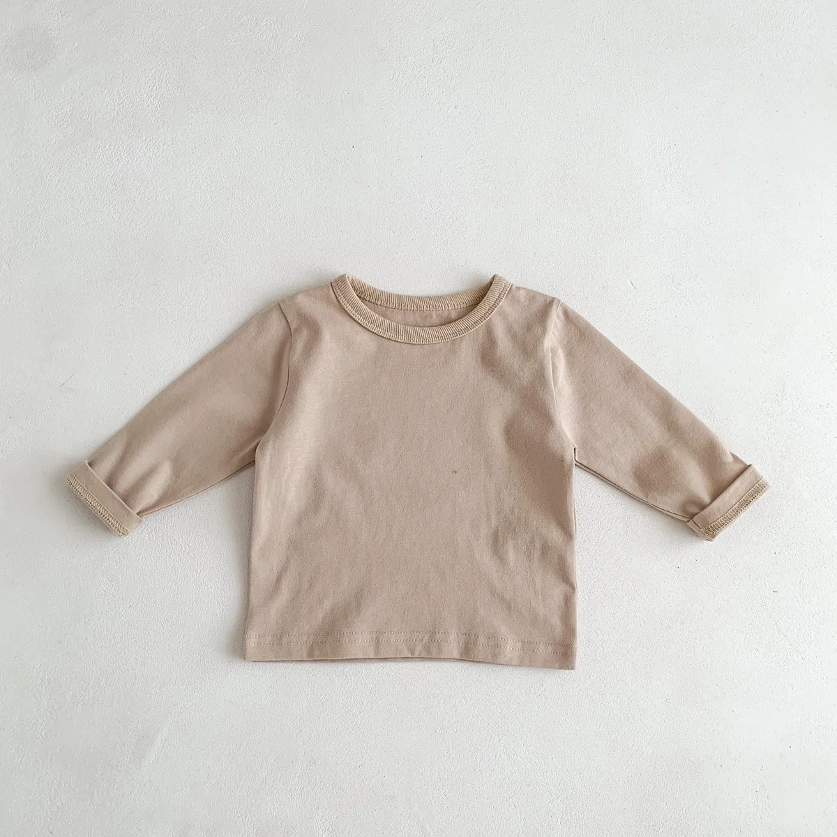 Infant Newborn Girls Boys Autumn Full Sleeve Striped Top Tees Kids Baby Casual Bottoming Shirts Toddler T-shirts Cotton Clothing