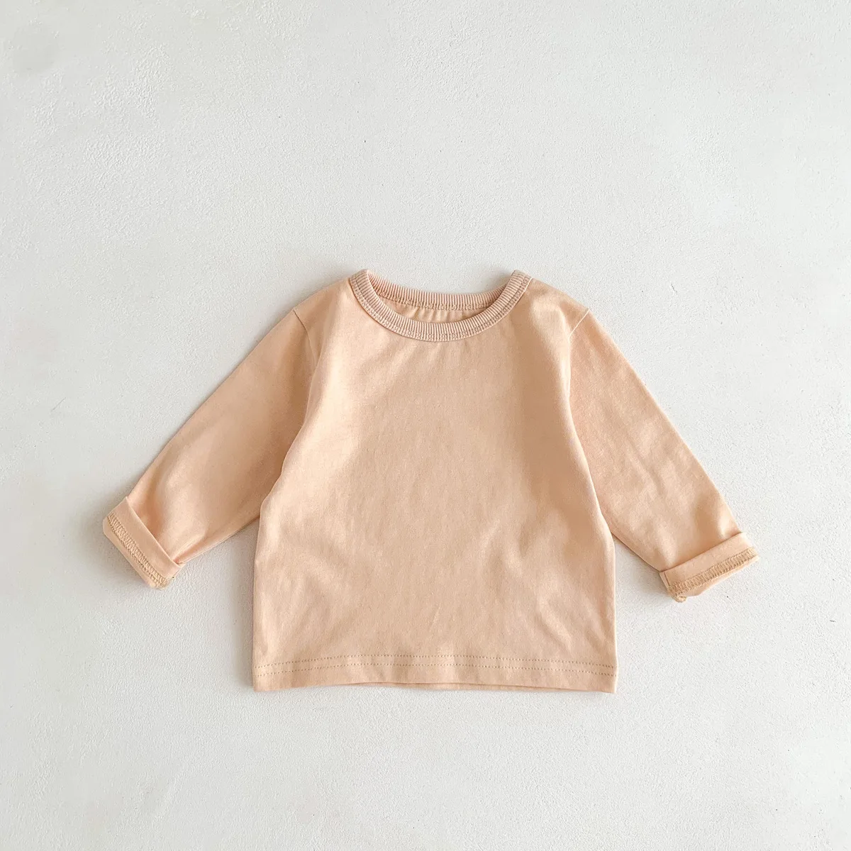 Infant Newborn Girls Boys Autumn Full Sleeve Striped Top Tees Kids Baby Casual Bottoming Shirts Toddler T-shirts Cotton Clothing