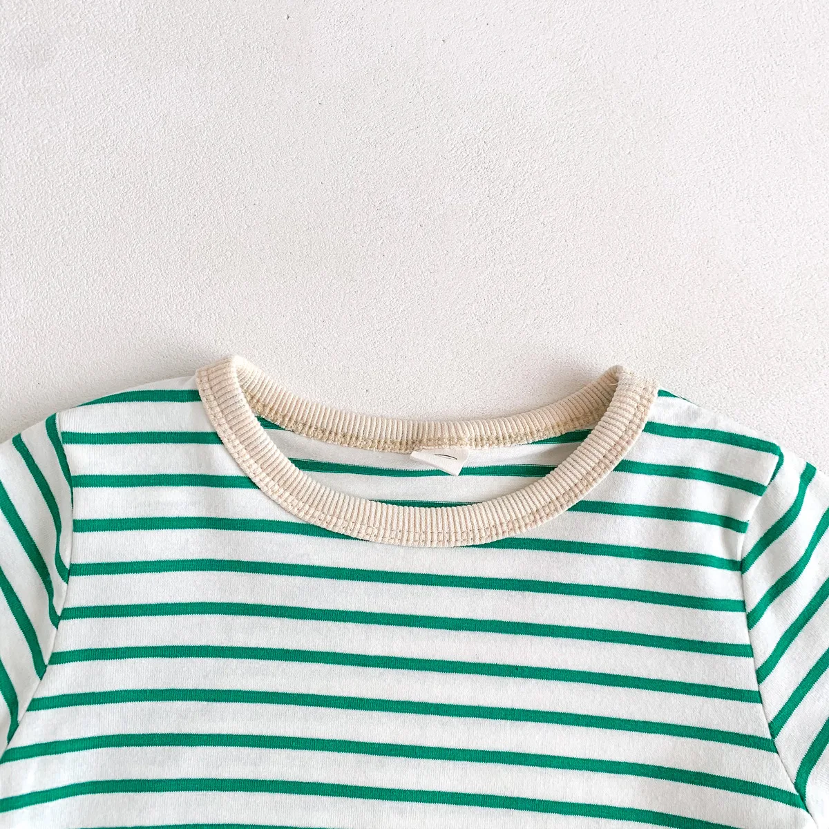 Infant Newborn Girls Boys Autumn Full Sleeve Striped Top Tees Kids Baby Casual Bottoming Shirts Toddler T-shirts Cotton Clothing