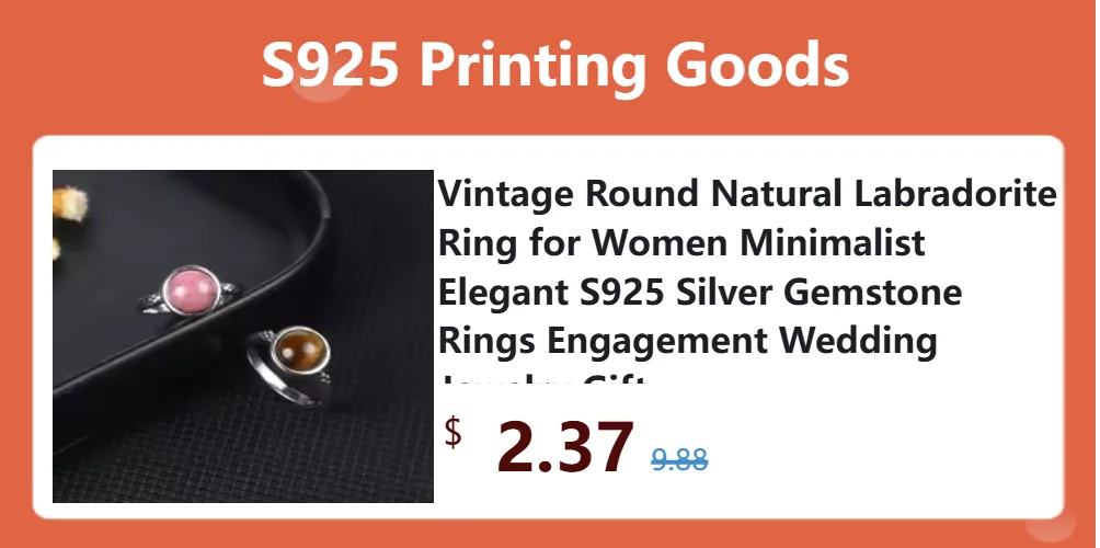 Vintage Natural Labradorite Ring for Women Men 10x14MM Oval Large Tiger Eye S925 Silver Plated Rings Boho Jewelry Gift FCGJHW