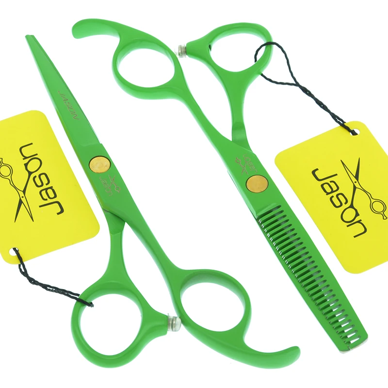 Jason 5.5 inch Hair Shears Barber Hair Cutting Scissors Thinning Shears Salon Hairdressing Styling Tools Hair Equipment A0072D