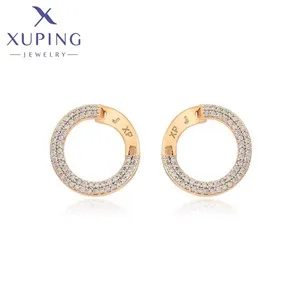 Xuping Jewelry Fashion Hot Selling Square Simple Earrings Stone Platinum Earring for Women Trendy Jewellery Gift X001256365