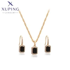 Xuping Jewelry Fashion Hot Selling Square Simple Earrings Stone Platinum Earring for Women Trendy Jewellery Gift X001256365