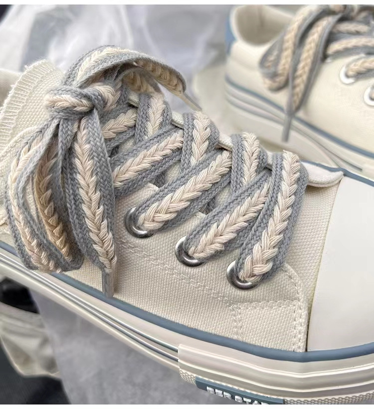 2023 New Spring Platform Vulcanized Shoes Fashion Women Canvas Shoe Casual Flat Sneakers Female Comfort Sneaker Zapatos Mujer