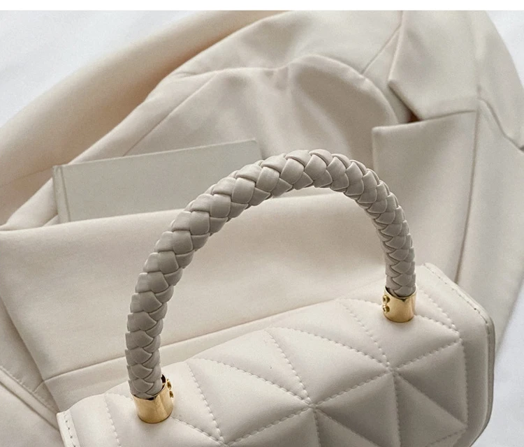 2026 New Fashion Shoulder Bag Plaid PU Leather Ladies Handbags Designer Crossbody Bags For Women