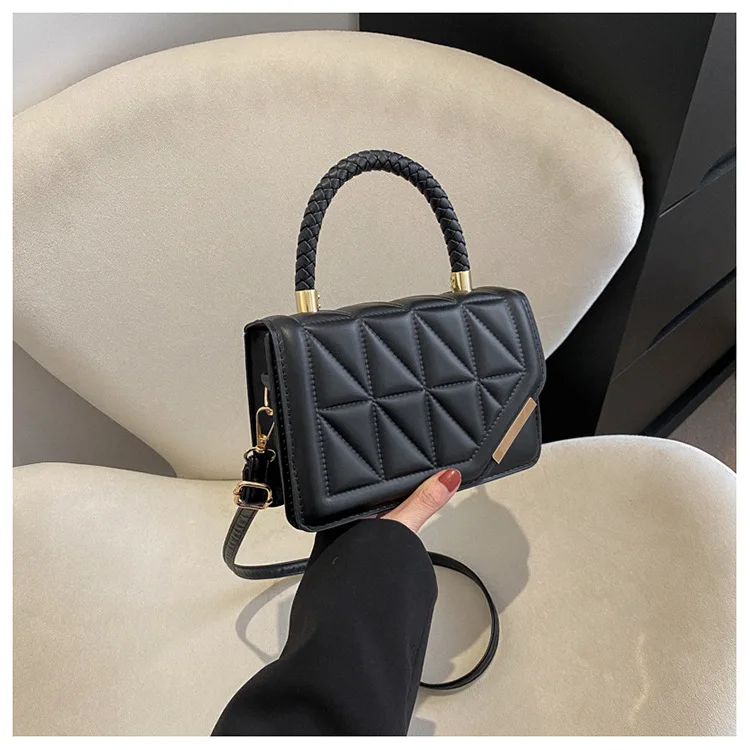 2026 New Fashion Shoulder Bag Plaid PU Leather Ladies Handbags Designer Crossbody Bags For Women