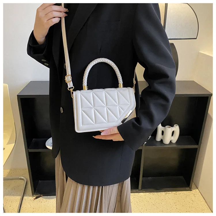 2026 New Fashion Shoulder Bag Plaid PU Leather Ladies Handbags Designer Crossbody Bags For Women