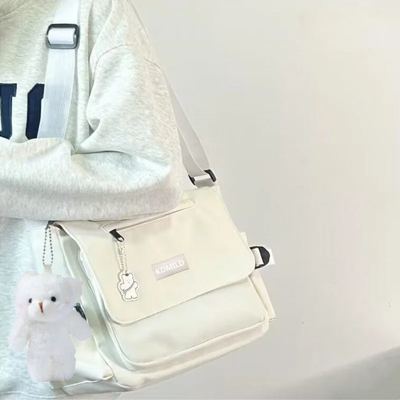 New Oxford Diagonal Cross Bags Youth Fashion Casual Version Ladies Canvas Shoulder Bag Solid Color Women Messenger Bags Bolsa