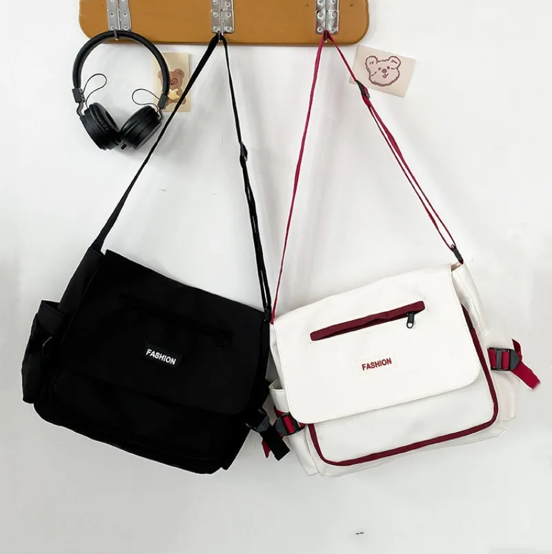 New Oxford Diagonal Cross Bags Youth Fashion Casual Version Ladies Canvas Shoulder Bag Solid Color Women Messenger Bags Bolsa