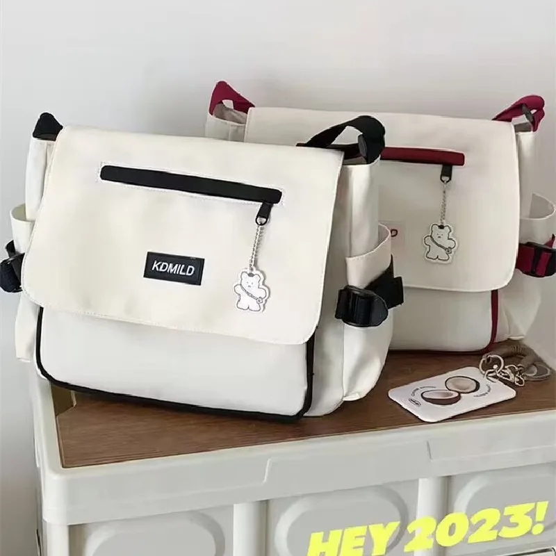 New Oxford Diagonal Cross Bags Youth Fashion Casual Version Ladies Canvas Shoulder Bag Solid Color Women Messenger Bags Bolsa