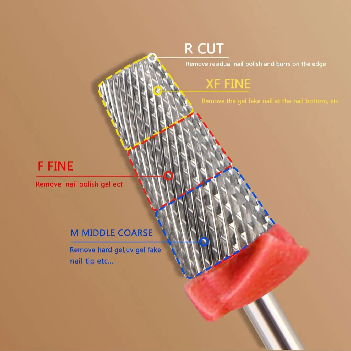 Tungsten Steel Nail Drill Bits Milling Cutter For Remove Nail gel Diamond Drill Bits For Remove Dead Skin Burrs Bits