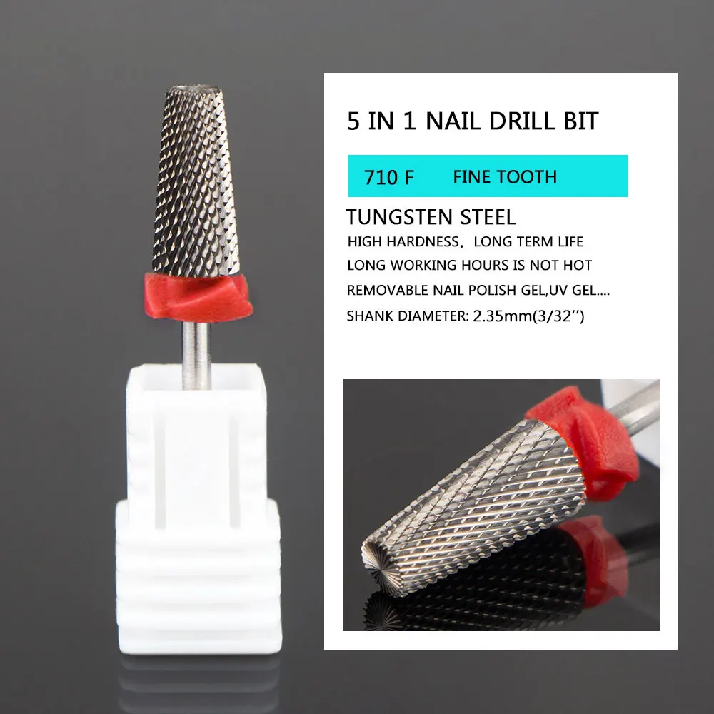 Tungsten Steel Nail Drill Bits Milling Cutter For Remove Nail gel Diamond Drill Bits For Remove Dead Skin Burrs Bits