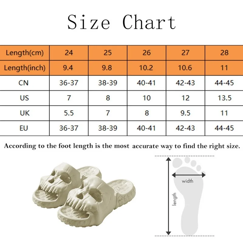 High Quality EVA Skull Design Slippers Summer Outdoor Novelty Slide Thick Sole Platform Beach Non Slip Men Women Cloud Sandal