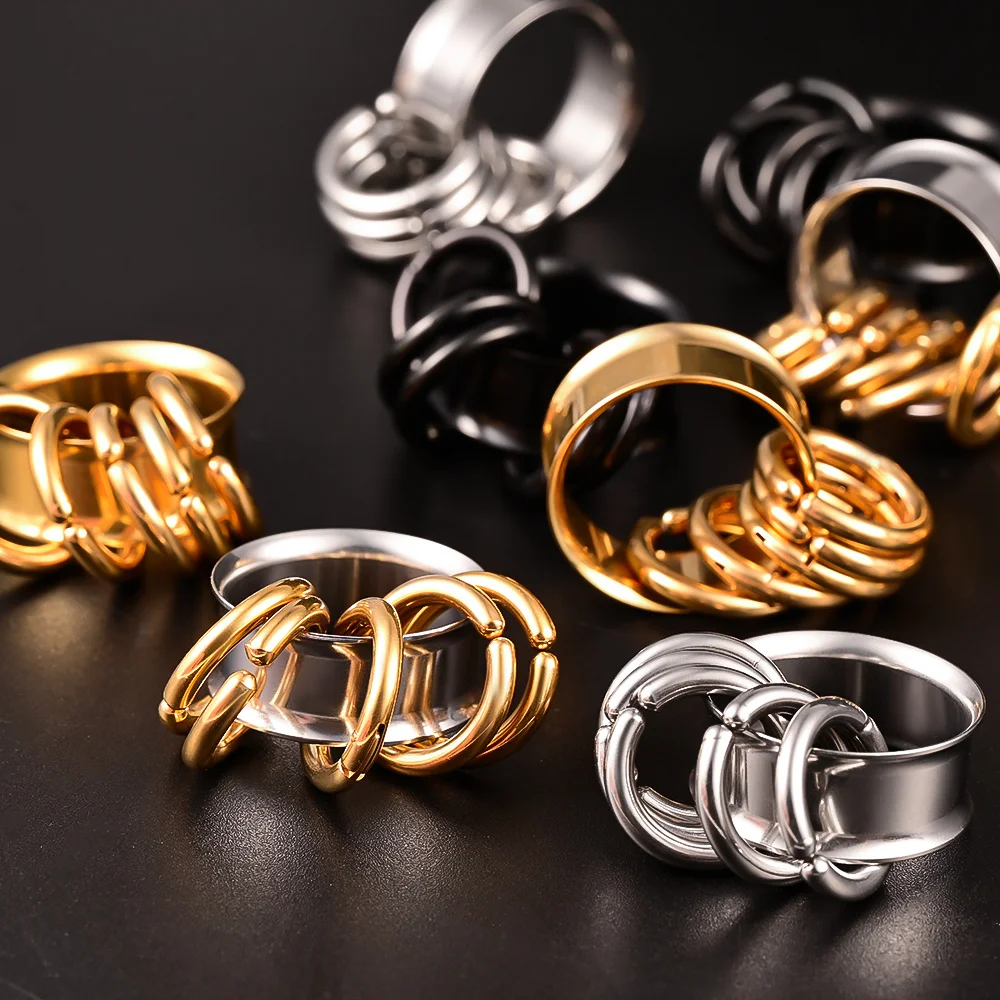 Doearko 2PCS New 316 Stainless Steel Fashion Ear Plugs Tunnels Matching Nose Rings Stretcher Studs Body Piercing Jewelry