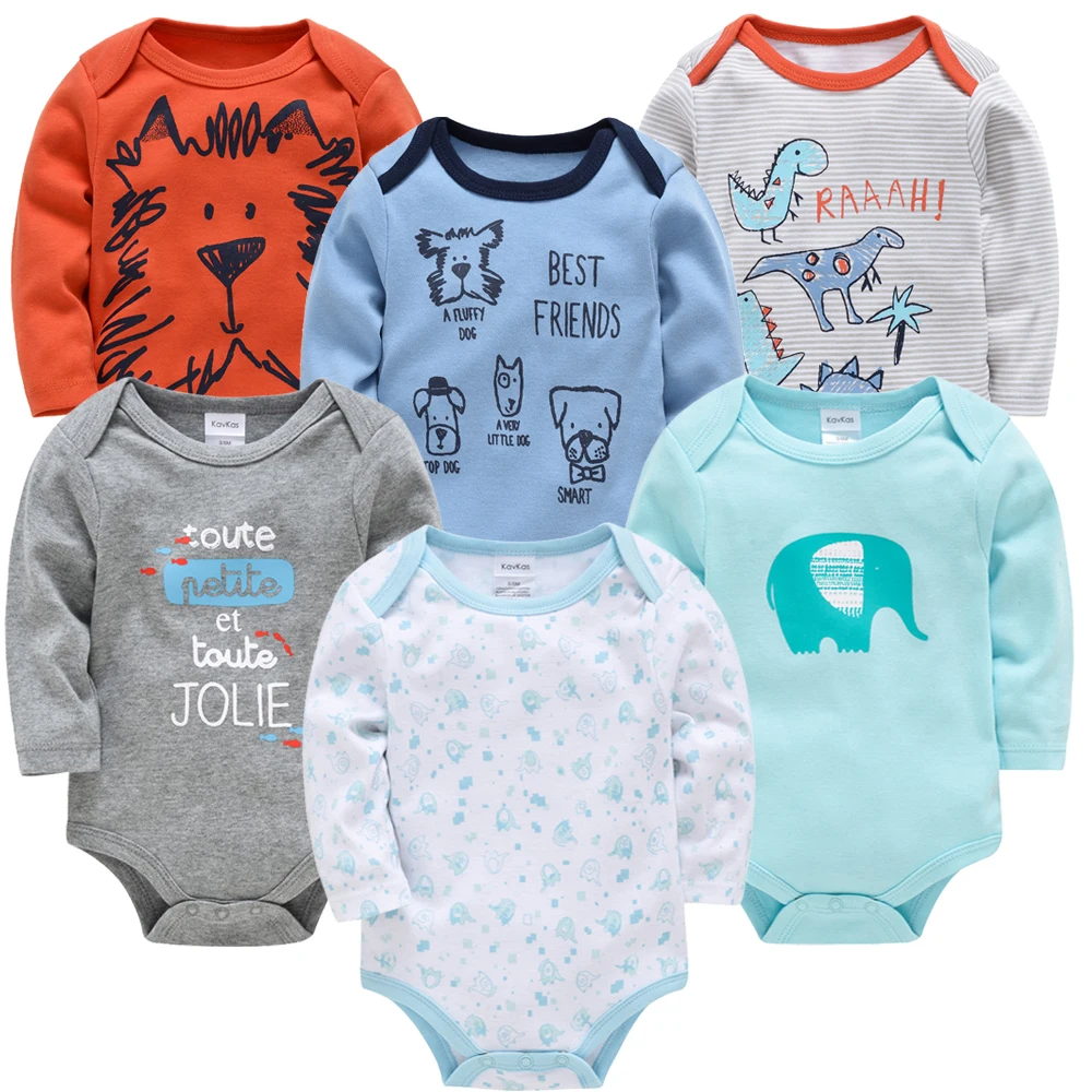 2026 Baby Bodysuit Long Sleeve Spring Autumn Girls Boys Clothes Body bebe Cartoon Printed 0-24 months Newborn Infant Outwear