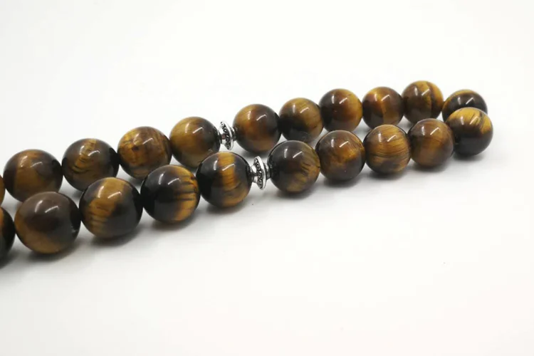 Man Tasbih Natural Tiger eye stone Muslim prayer beads islamic Eid Ramadan Guality Gifts rosary 33 45 66 99 beads