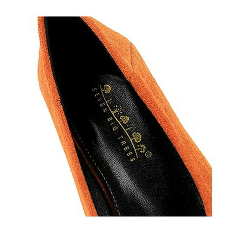 Women 0.5cm Low Heels Leisure Outside Flats Female Fashion Suede Surface Low Heels Lady Sexy Evening Party Slip On Flat Shoes