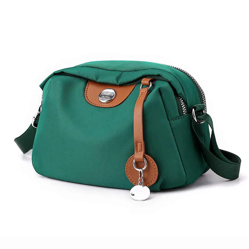 Fashion Nylon Shoulder Bags For Women Waterproof Shell Crossbody Bag Fashion Solid Color Messenger Handbags Shopping Purse