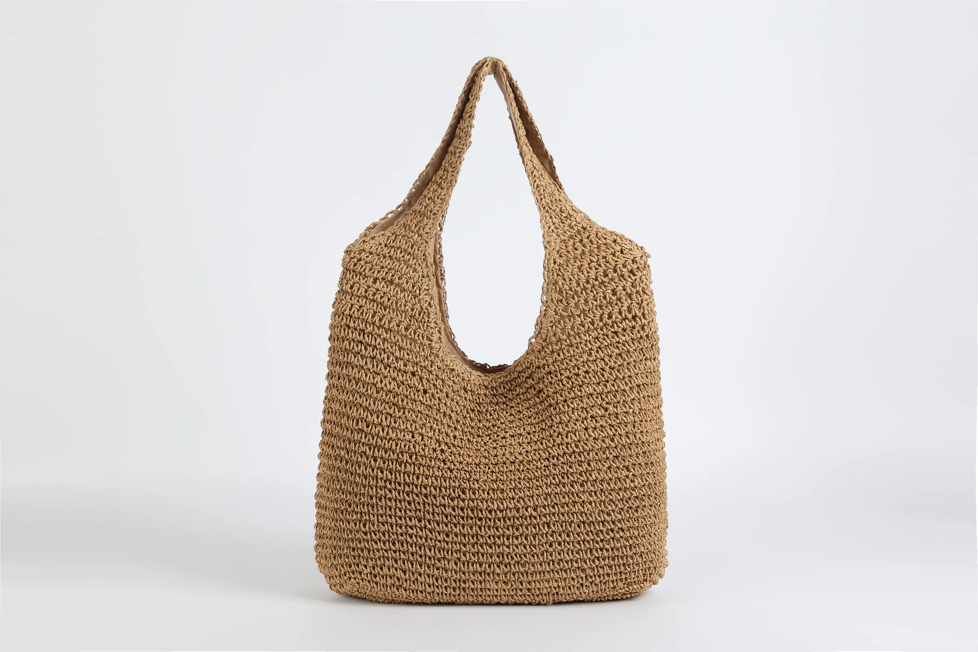 2023 Fashion Rattan Women Shoulder Bags Wikcer Woven Female Handbags Large Capacity Summer Beach Straw Bags Casual Tote Purses