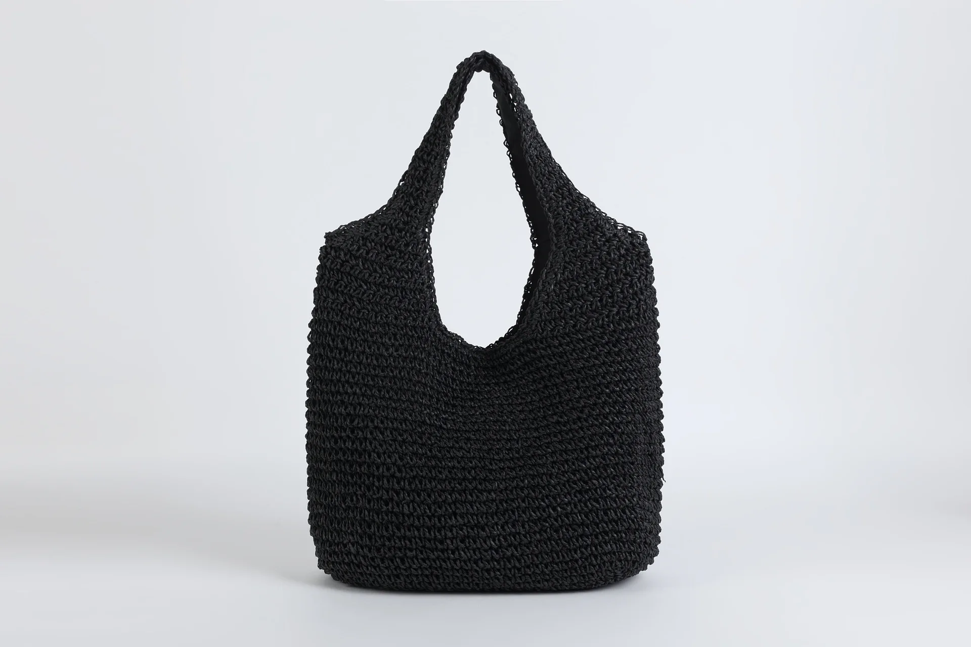 2023 Fashion Rattan Women Shoulder Bags Wikcer Woven Female Handbags Large Capacity Summer Beach Straw Bags Casual Tote Purses