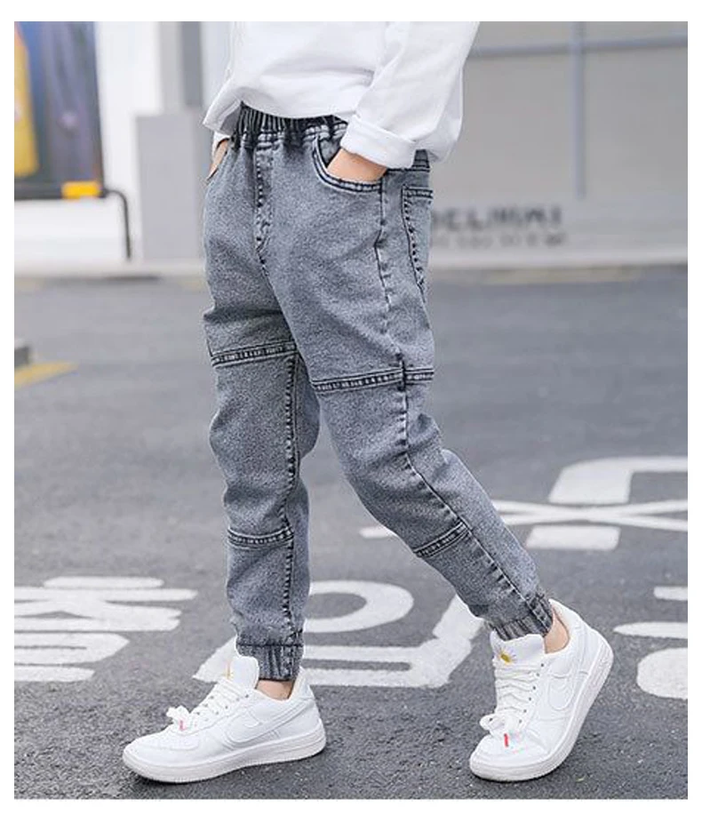DIIMUU Kids Baby Boys Clothes Jeans Fashion Trousers Denim Pants 5-11 Years Children Wear Clothing Toddler Bottoms
