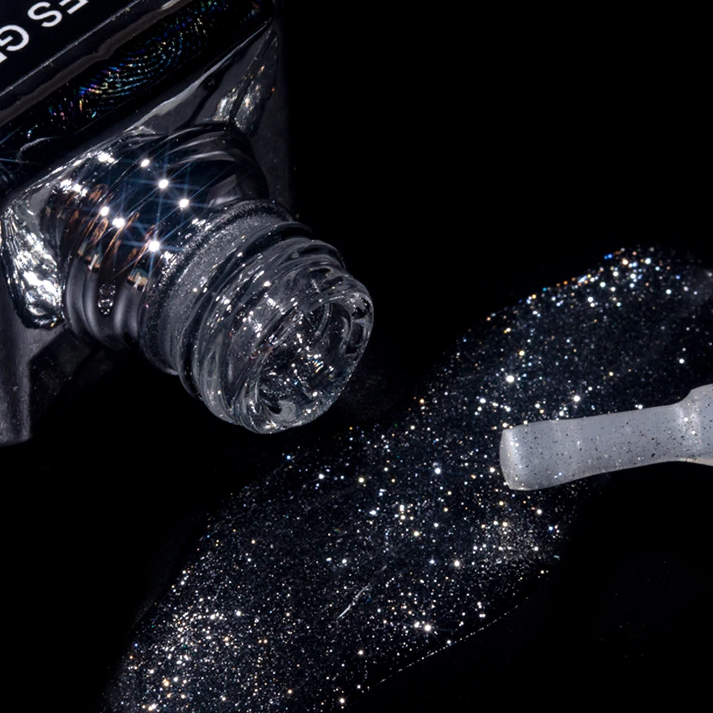 KODIES GEL Shimmer Diamond Top Coat Gel Nail Polish 15ML Semi Permanent UV Enhancer Glitter Sparkle Tempered Topcoat No Wipe Gel