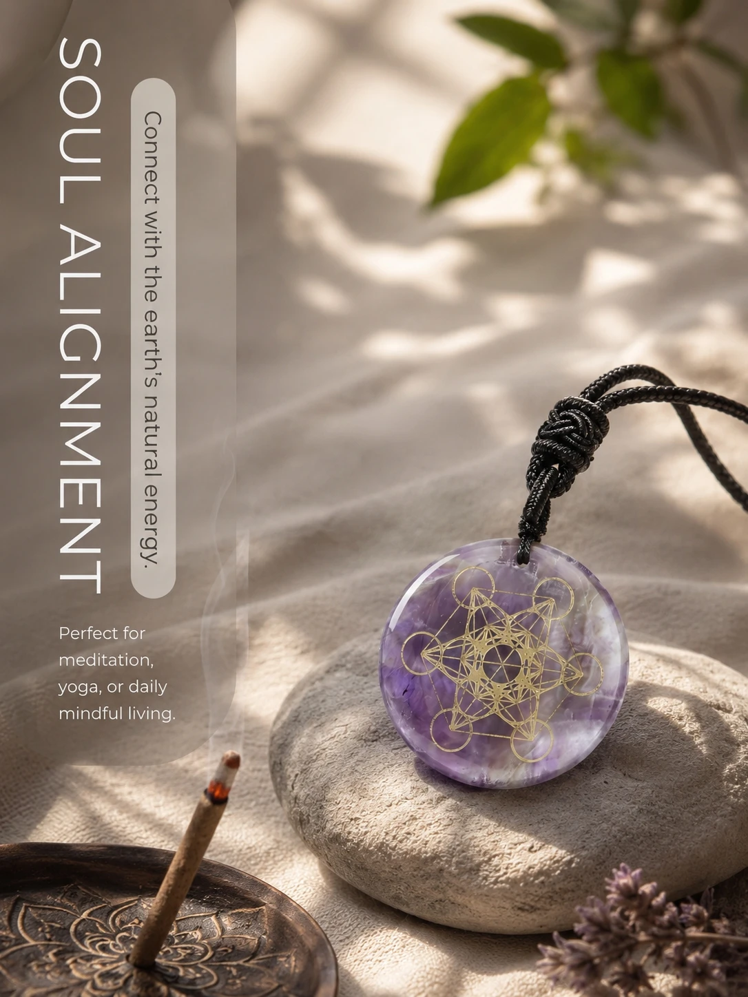 Natural Crystal Stone Metatron's Cube Multidimensional Pendants Mythology Angel Mysterious Divine Symbols Reiki Energy Necklaces