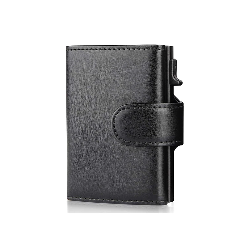 Rfid Genuine Leather Men Wallets Fashion Card Holder Trifold Wallet Money Bags Smart Slim Thin Coin Pocket Wallet Purse