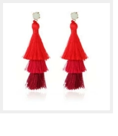 Badu Vintage Handmade Double Round Japanese Seed Beads Crochet Dangle Earrings for Women Christmas Jewelry Gift Wholesale