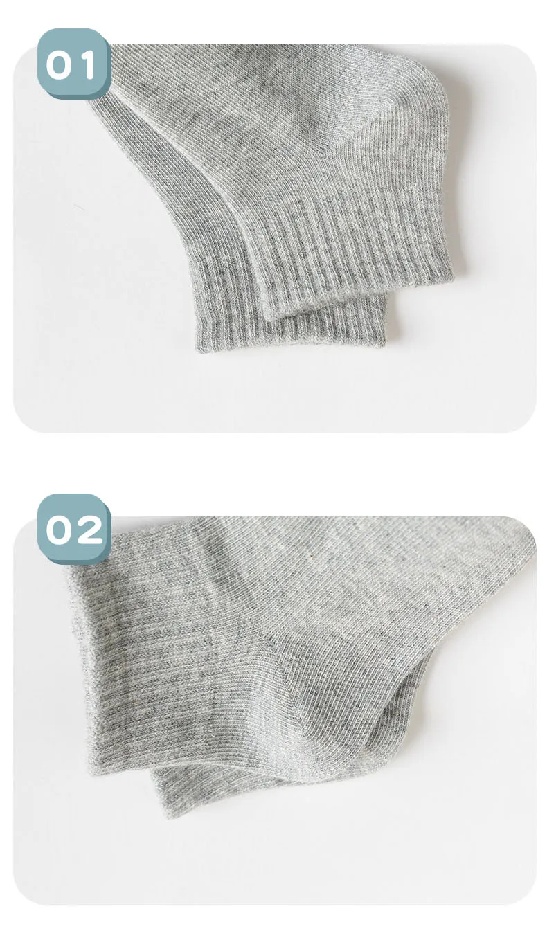 5 Pairs/Lot Summer New Children Cotton Socks Fashion Pure Black White Gray For 1-12 Years Kids Teen Student Baby Girl Boy Socks