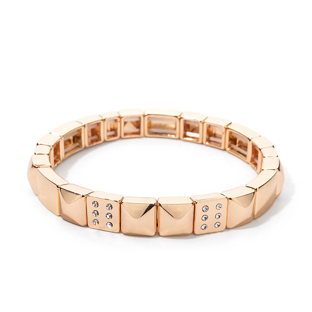 2023 Summer New Design Gold Color Braceets For Women Flower Charms Beaded Bangle Gift Boho Hand Happy Jewelry