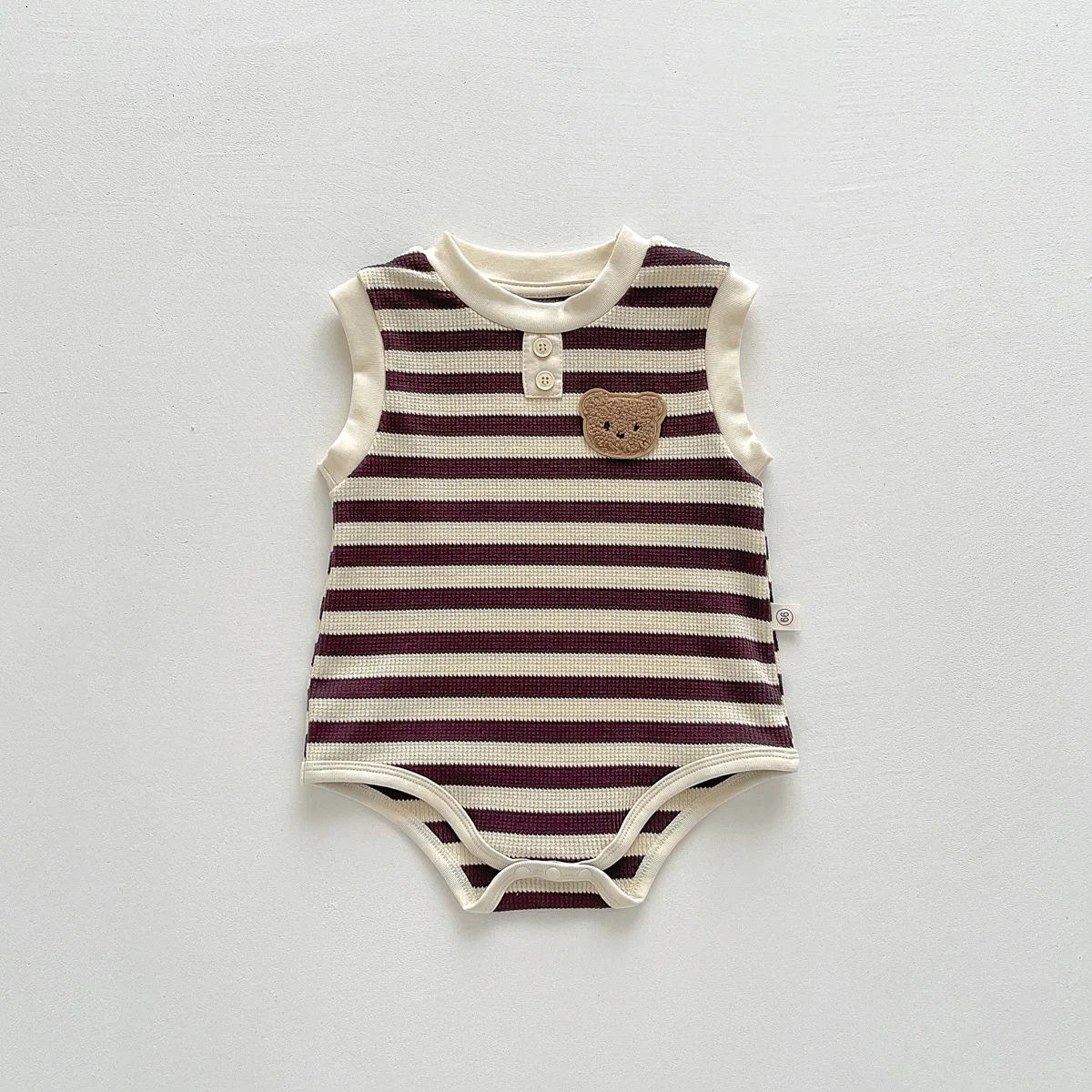 New 2023 Summer Sleeveless Knit Bodysuits Infant Baby Girls Boys One-pieces Kids Newborn Clothes- Ideal for Outdoor Activities