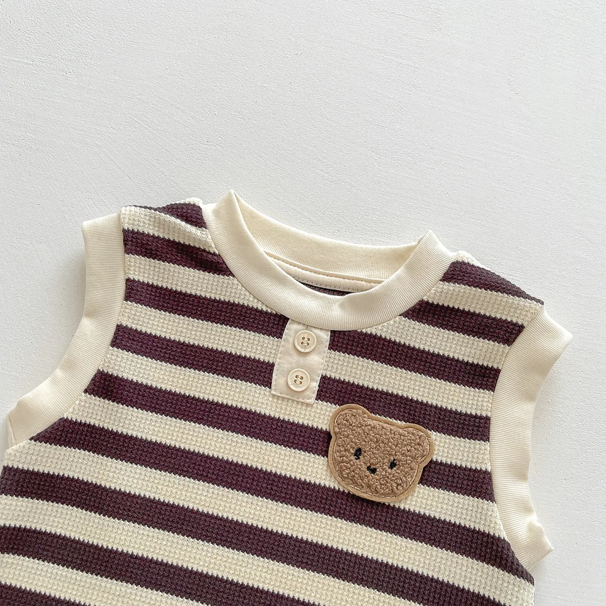 New 2023 Summer Sleeveless Knit Bodysuits Infant Baby Girls Boys One-pieces Kids Newborn Clothes- Ideal for Outdoor Activities