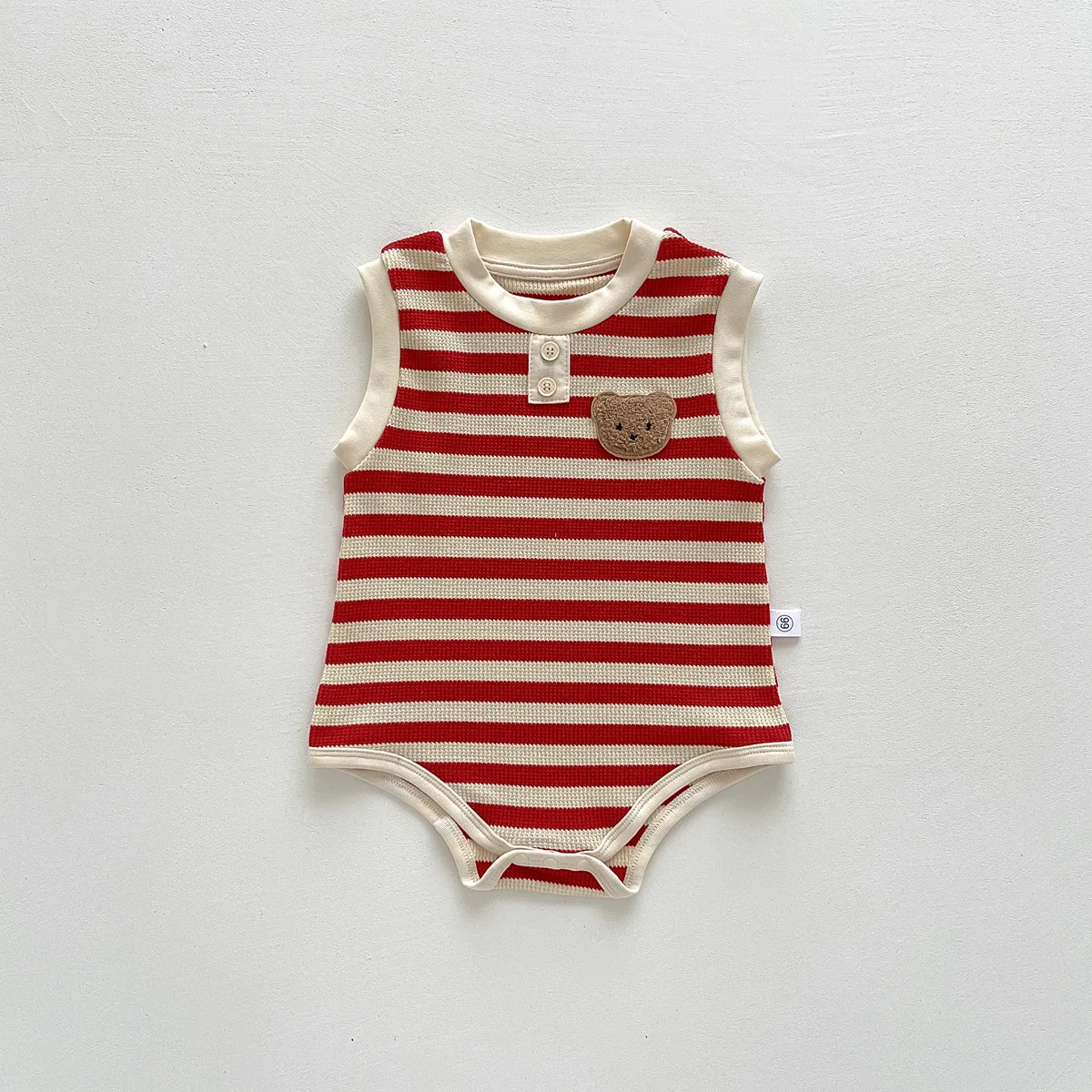 New 2023 Summer Sleeveless Knit Bodysuits Infant Baby Girls Boys One-pieces Kids Newborn Clothes- Ideal for Outdoor Activities