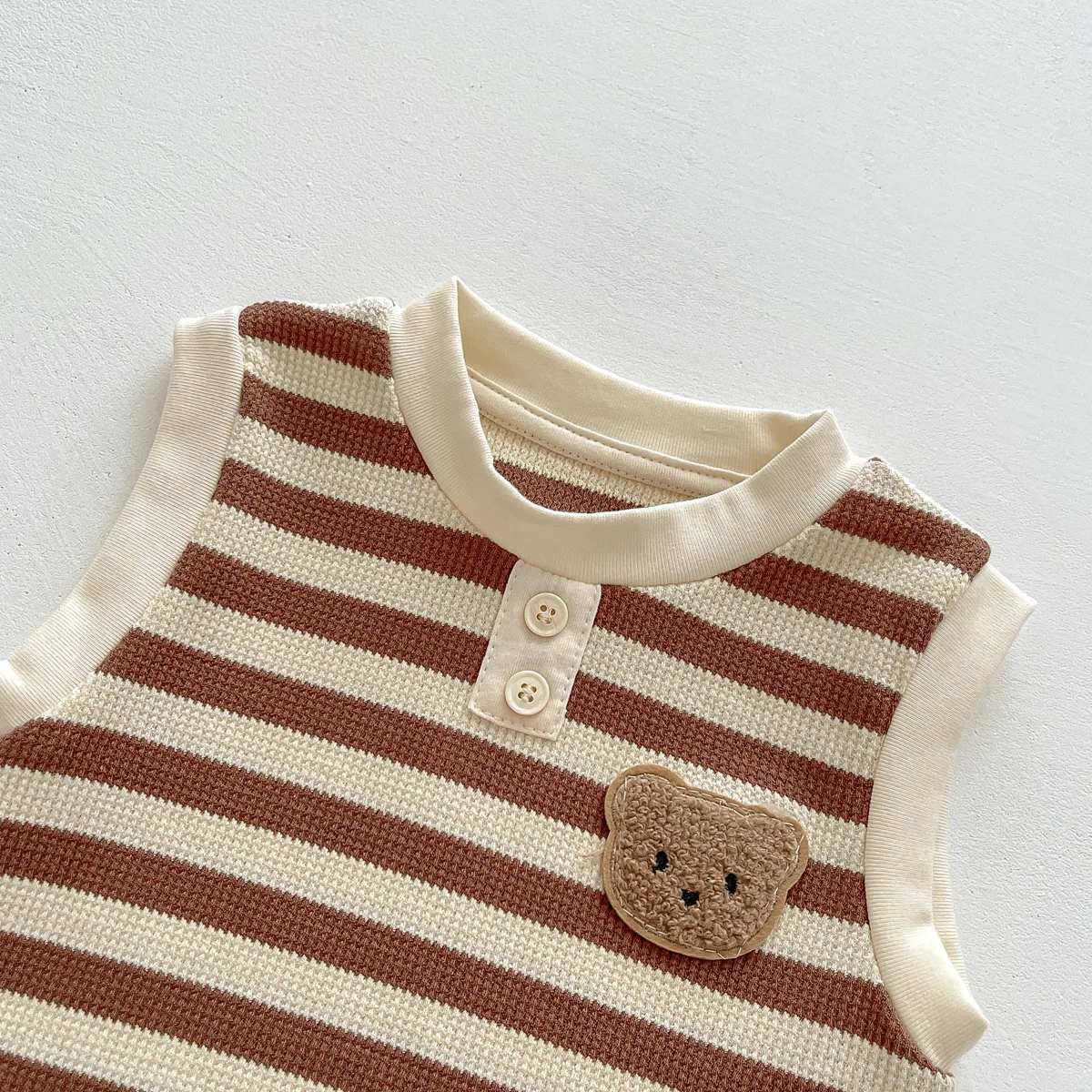 New 2023 Summer Sleeveless Knit Bodysuits Infant Baby Girls Boys One-pieces Kids Newborn Clothes- Ideal for Outdoor Activities