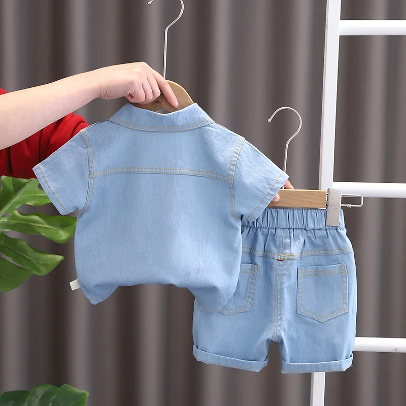 New Summer Baby Girls Clothes Suit Kids Boys Outfits Children Shirt Shorts 2Pcs/Sets Toddler Casual Costume Infant Tracksuits