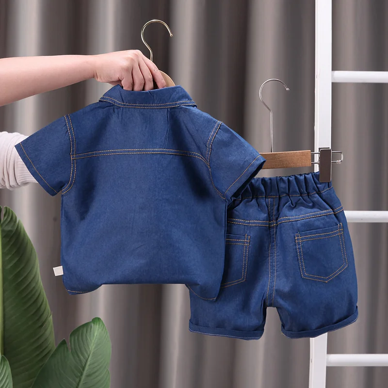 New Summer Baby Girls Clothes Suit Kids Boys Outfits Children Shirt Shorts 2Pcs/Sets Toddler Casual Costume Infant Tracksuits
