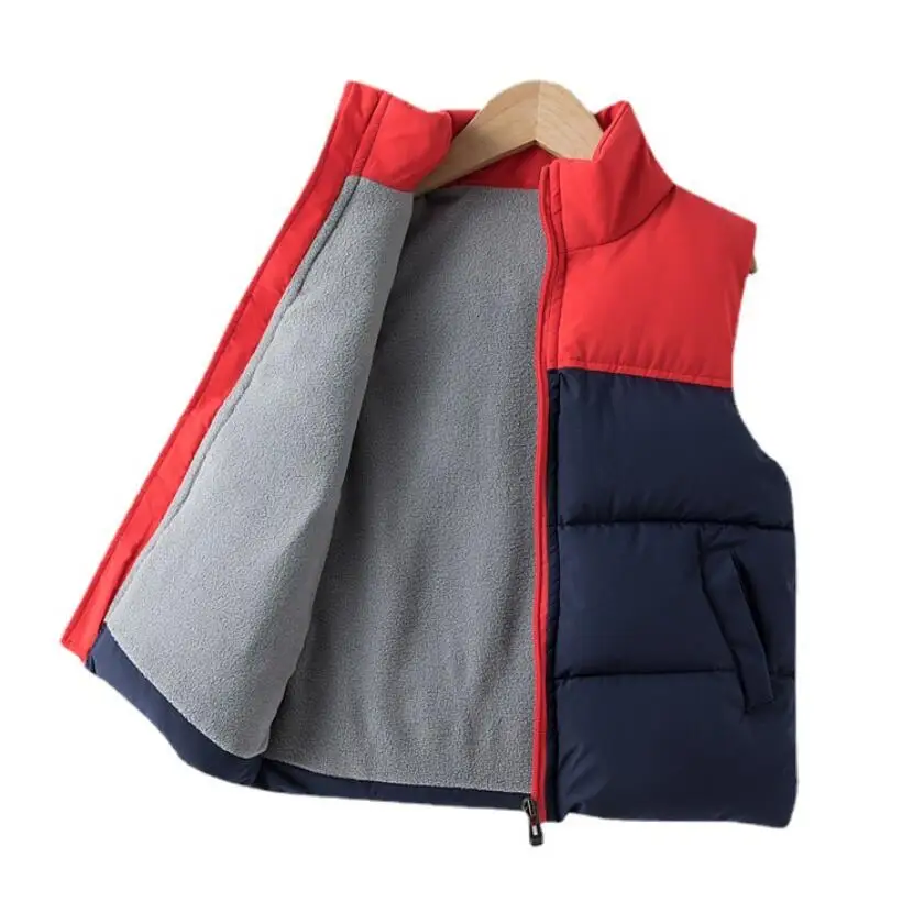 Girls Boys Down Cotton Vests Children's Warm Sleeveless Jacket Kids Waistcoat Outerwear Autumn Winter Boy's Coat