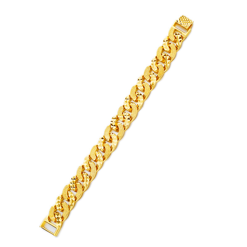 SAIYE Forever Not Fade 24K Gold Filled Jewelry Bracelets for Men Women Pulseira Feminina Bizuteria Joyas Wedding Fine Bracelets