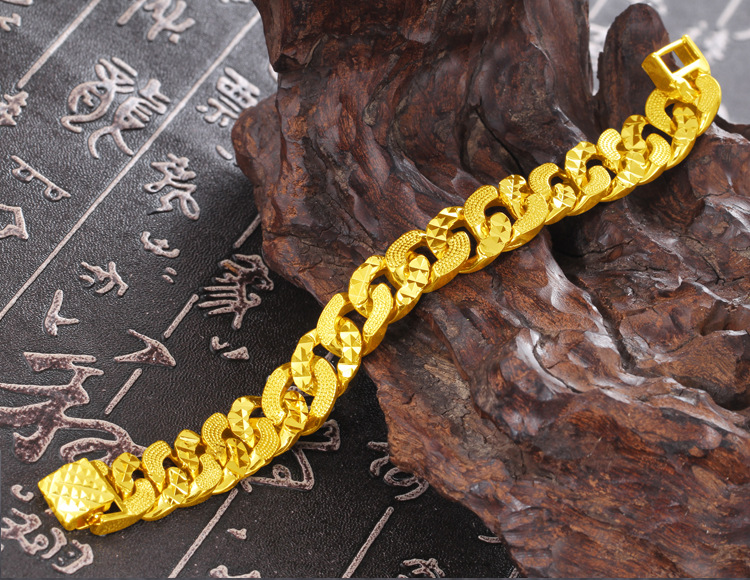 SAIYE Forever Not Fade 24K Gold Filled Jewelry Bracelets for Men Women Pulseira Feminina Bizuteria Joyas Wedding Fine Bracelets