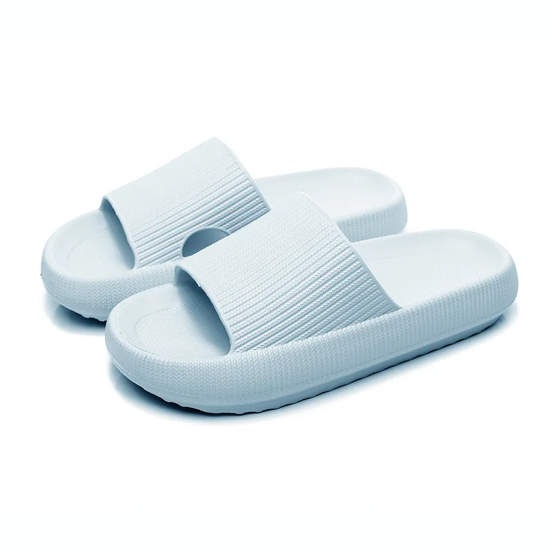 Rimocy VIP Link Thick Platform Slippers Women Men Home Bathroom Soft EVA Sandals Woman 2023 Summer Non-slip Beach Flip Flops