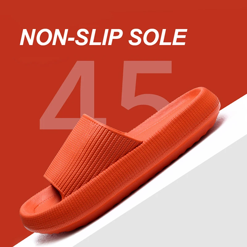 Rimocy VIP Link Thick Platform Slippers Women Men Home Bathroom Soft EVA Sandals Woman 2023 Summer Non-slip Beach Flip Flops