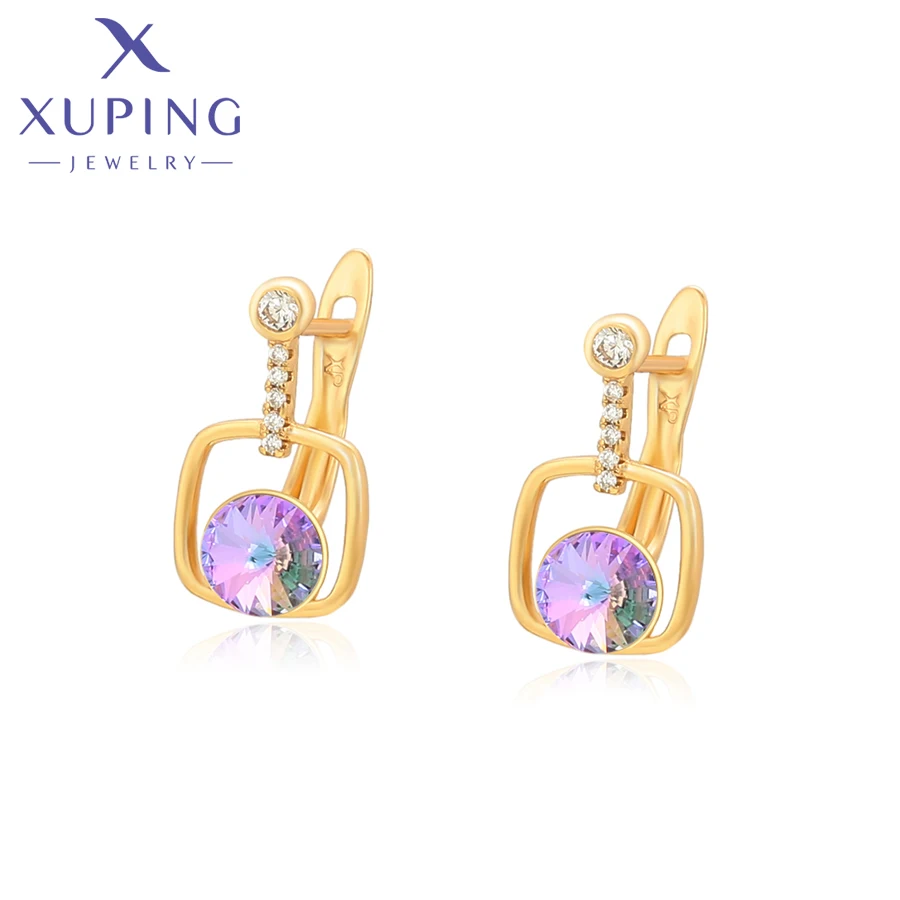 Xuping Jewelry New Arrival Crystals Earrings for Women Christmas Gift A00426806