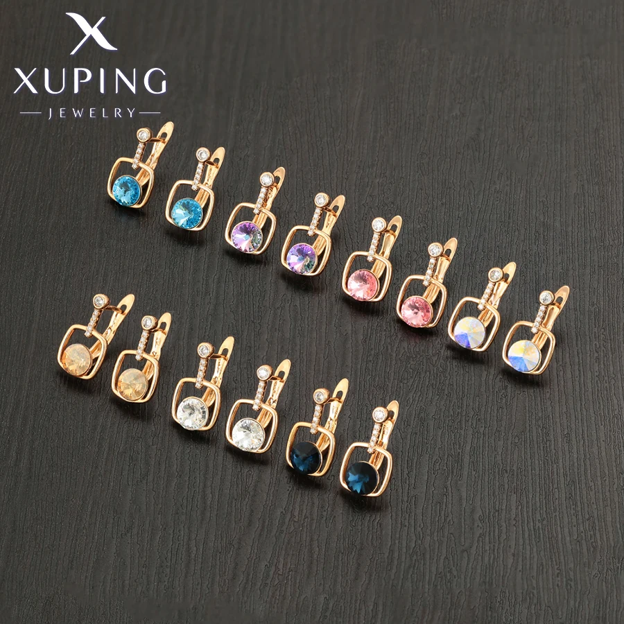 Xuping Jewelry New Arrival Crystals Earrings for Women Christmas Gift A00426806