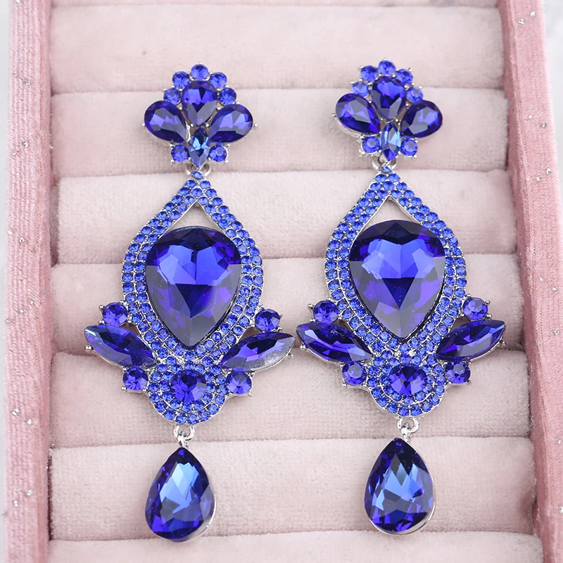 VEYO Classic Lady Long Crystal Drop Earrings Luxury Wedding Earrings for Women Fashion Jewelry 2023New Gift