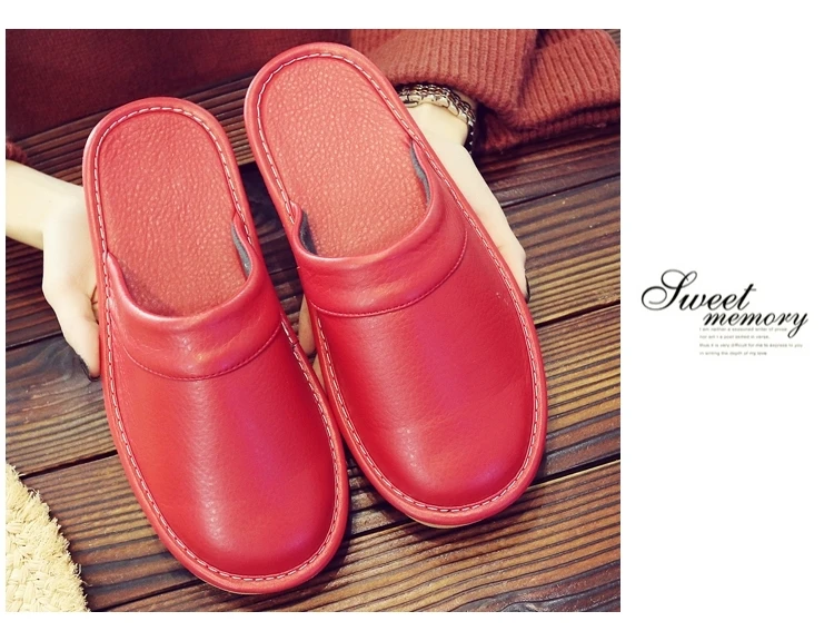 Affordable PU Leather Slipper Men's Home Shoes Winter Waterproof Slippers Unisex Indoor Shoes Room Guest Slipper Man Flip Flops