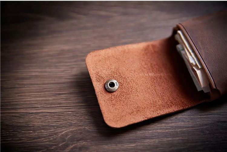 100% Genuine Leather Coin Purse For Men Women Female Cowhide Vintage Small Mini Money Bag Earphone Line Case Change Pouch Holder